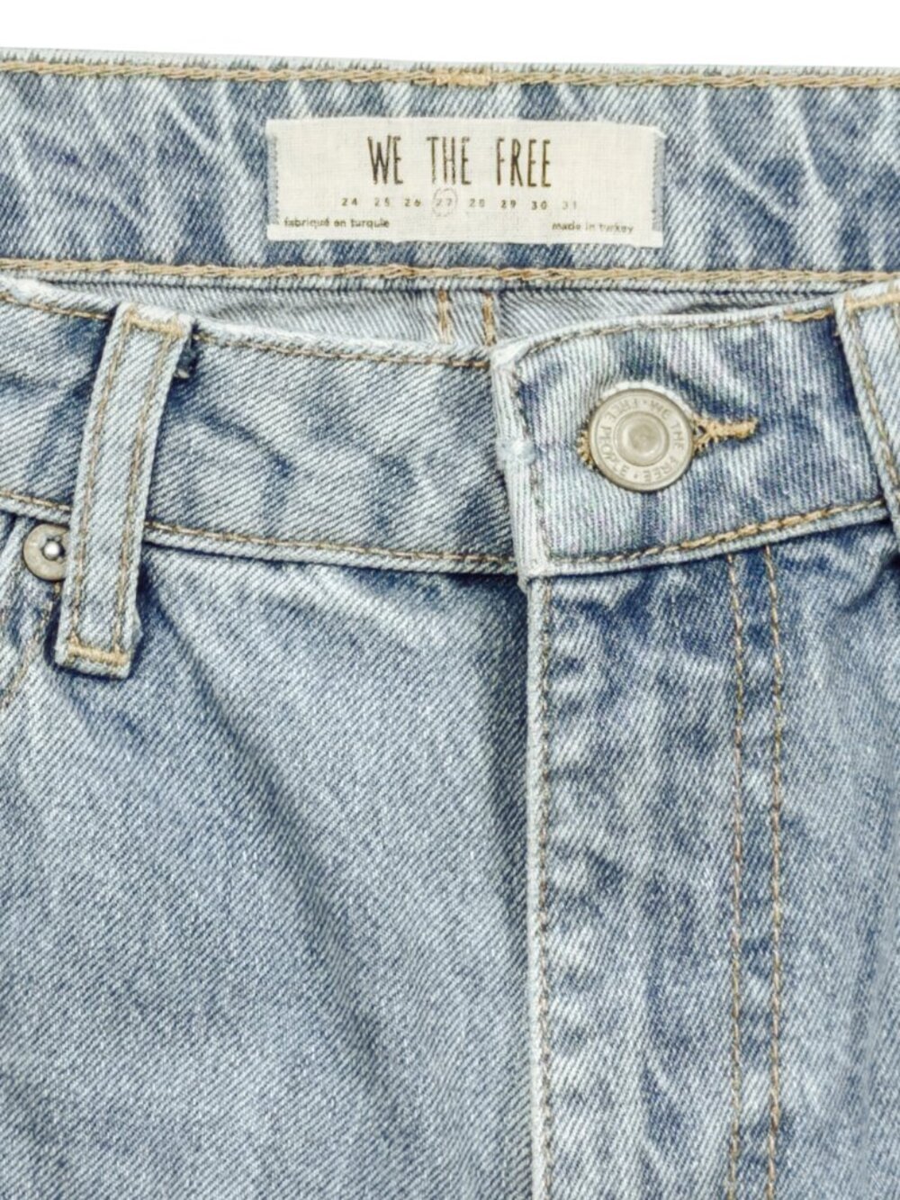 Free People We The Free Mom Ankle Jean Womens Size 27 High Rise Blue OB817396 - Picture 11 of 11